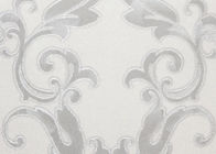 Elfenbein-weißes Damast-Muster-viktorianische Tapete für Innenausstattung, antistatisch