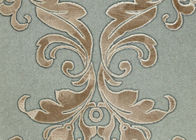 Wasserdichter PVC-Grün-Damast-viktorianische Muster-Tapete mit nicht gesponnenen Materialien