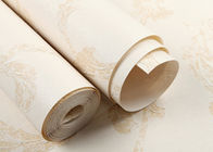 Beige europäische Landhausstil-Tapete mit nicht- gesponnenem Papier, Schlafzimmer-Wandverkleidung