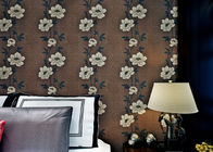 Blumeninnenhaus-Dekorations-Tapete mit nicht gesponnenen Materialien, Brown-Farbe