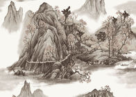 Zeitgenössische Berge und Flüsse Wandverkleidungen der chinesischen Art für Sofa-/TVhintergrund