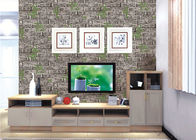 Grünpflanze-Muster-zeitgenössische Wandverkleidung des Ziegelstein-3D für Fernsehhintergrund