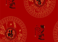 Chinese-Arbeits-und Muster-Raum-Dekorations-asiatische angespornte Tapete mit PVC-Material für Hotel
