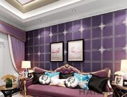 Chinesischer Fabrik-Lieferant purpurrotes Farbveloursleder-Tapeten-geometrischer Entwurfs-Sofa Backgroung